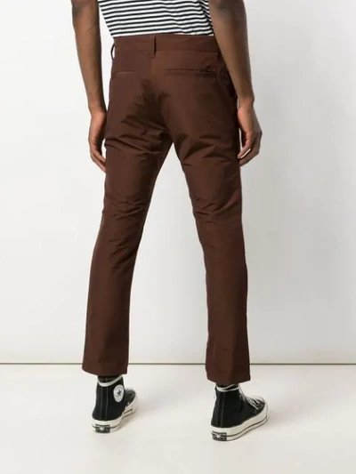 Shop Enfants Riches Deprimes Straight-leg Trousers In Brown