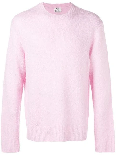 Shop Acne Studios Peele Crew Neck Sweater - Pink