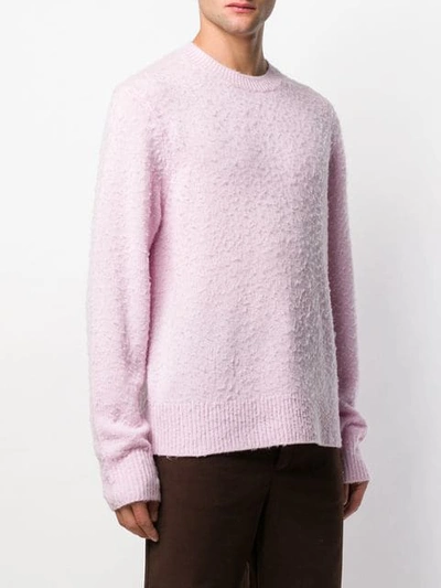 Shop Acne Studios Peele Crew Neck Sweater - Pink