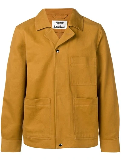 Acne Studios Cotton-twill Jacket Antique Brown | ModeSens
