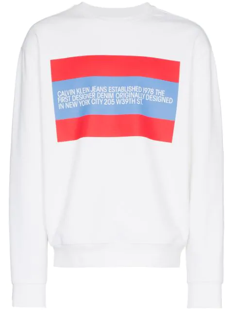 calvin klein jeans crew neck sweatshirt