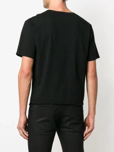 Shop Saint Laurent Graphic Print T-shirt In Black