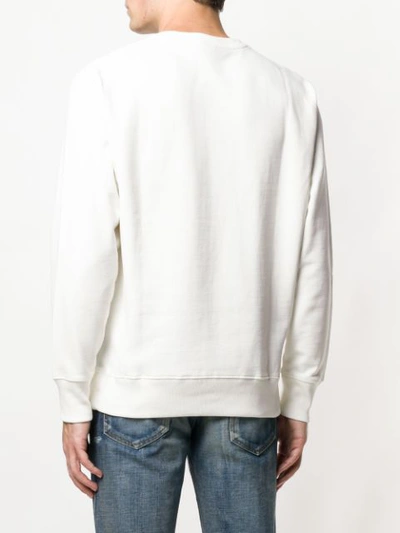 Shop Deus Ex Machina Logo Embroidered Sweatshirt - White