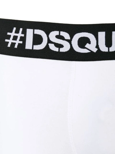 Shop Dsquared2 Logo Band Boxer Shorts In White