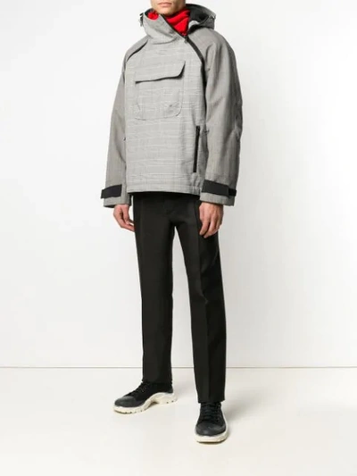 Shop Lanvin Short Parka In Grey