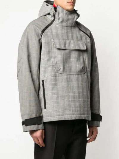 Shop Lanvin Short Parka In Grey