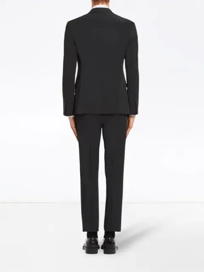 Shop Prada Single Breasted Suit In Black