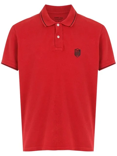 Shop Osklen Polo Shirt In Red