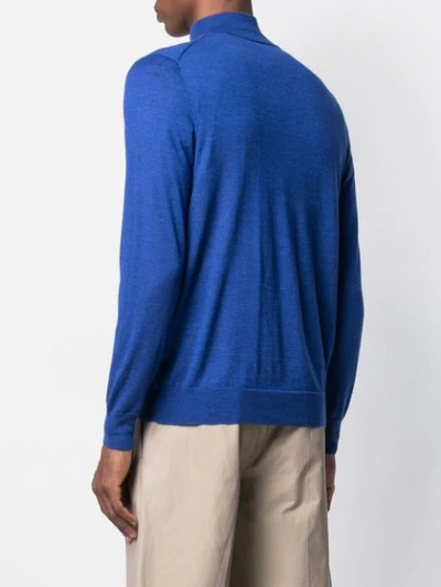 Shop N•peal The Regent Cashmere Pullover In Blue