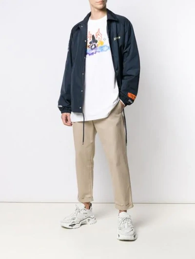 Shop Heron Preston Magic Wizard Print Sweatshirt In White