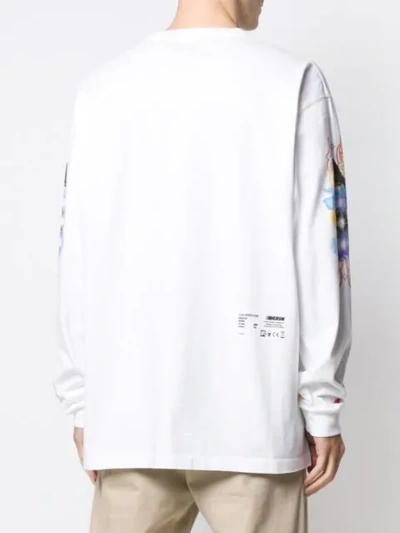 Shop Heron Preston Magic Wizard Print Sweatshirt In White
