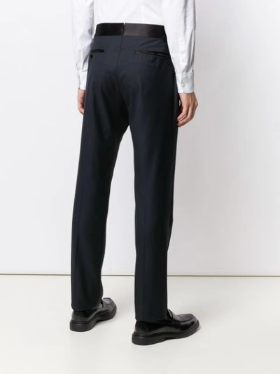 TOM FORD STRAIGHT-FIT TAILORED TROUSERS - 蓝色