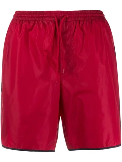 Shop Gucci Interlocking G Swim Shorts - Red