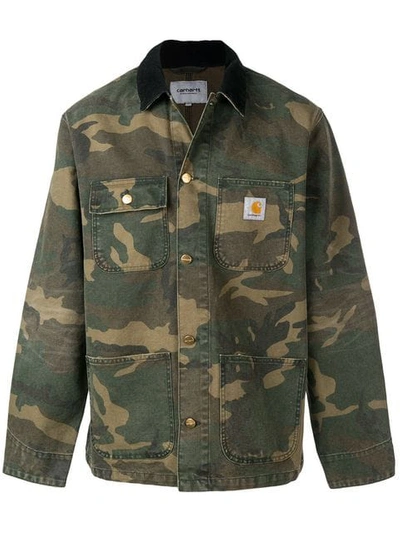 Shop Carhartt Military Jacket In Green