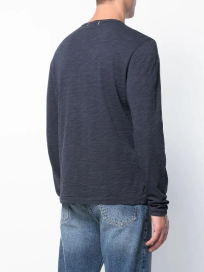 Shop Alex Mill Standard Long-sleeve Top In Blue