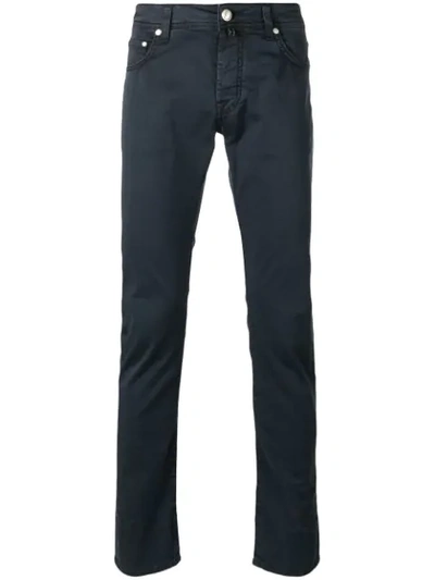 Shop Jacob Cohen Tapered Jeans In Blue