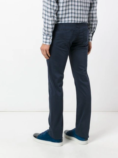 Shop Jacob Cohen Tapered Jeans In Blue