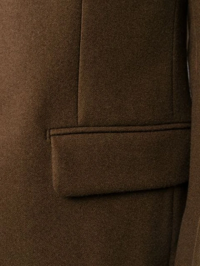 Shop Prada Virgin Wool Blazer In Brown