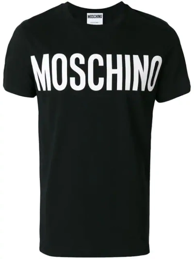 Shop Moschino Classic Logo T-shirt - Black
