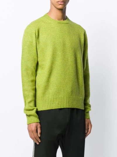 Shop Prada Crew Neck Sweater In Green
