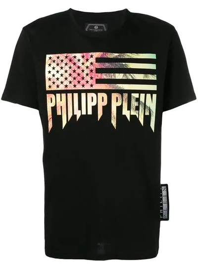 Shop Philipp Plein Graphic Print T In Black