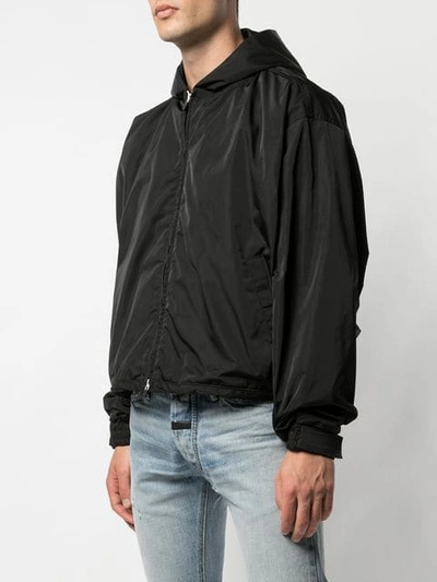 Shop Fear Of God Hooded Jacket In Black