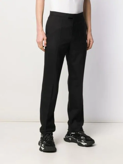 Shop Raf Simons Straight-leg Tailored Trousers In Black