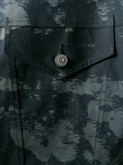 Shop Mackintosh 1017 Alyx 9sm Black Bonded Cotton Laser Treated Denim Jacket