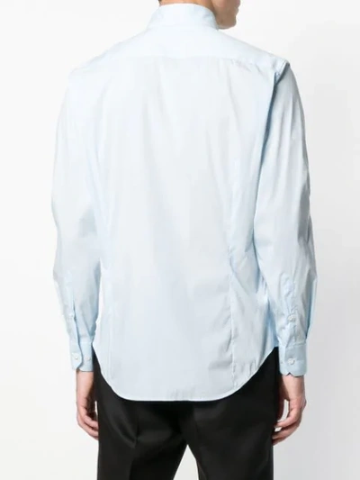 Shop Giorgio Armani Plain Shirt In Blue