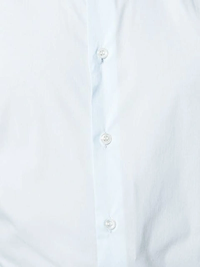 Shop Giorgio Armani Plain Shirt In Blue