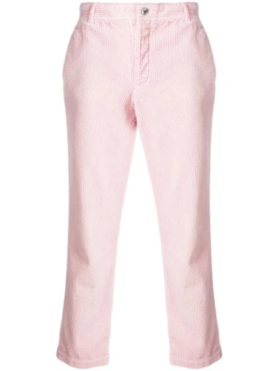 Shop Thom Browne Garment Dye Corduroy Chino In Pink