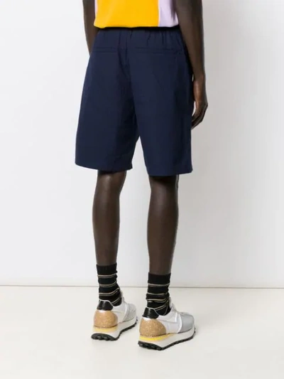 Shop Acne Studios Drawstring Shorts In Blue