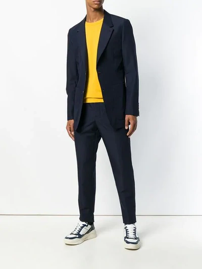 Shop Ami Alexandre Mattiussi Carrot Fit Trousers In Blue