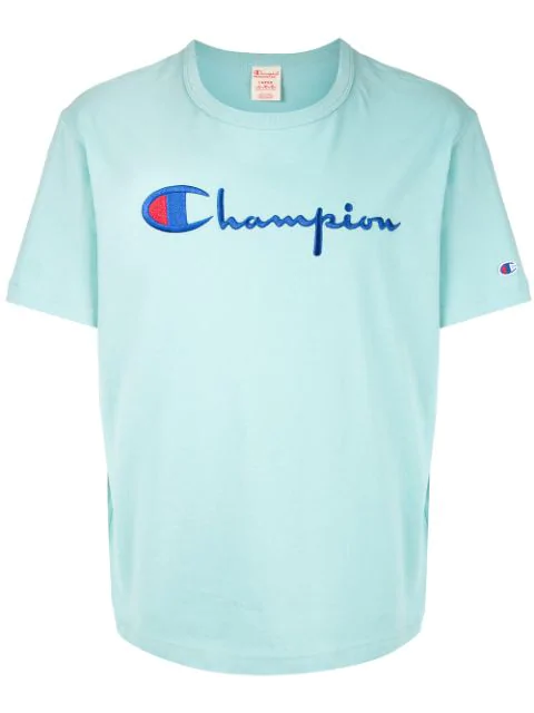 sky blue champion shirt