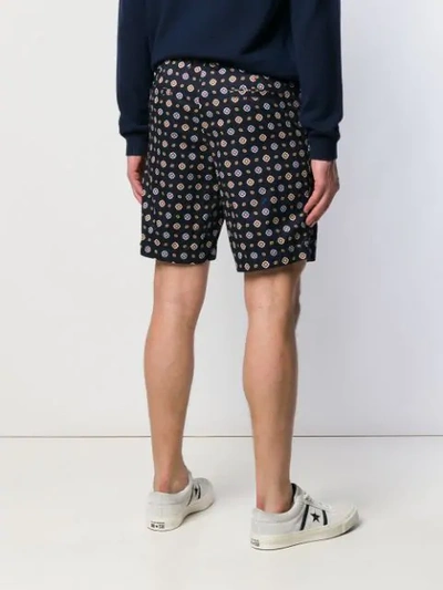 Shop Kenzo 'medallions' Shorts In Blue