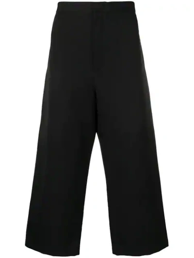 Shop Jil Sander Wide Leg Trousers In Black 001