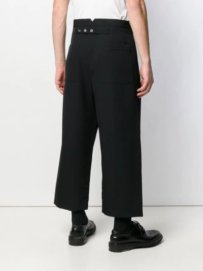 Shop Jil Sander Wide Leg Trousers In Black 001