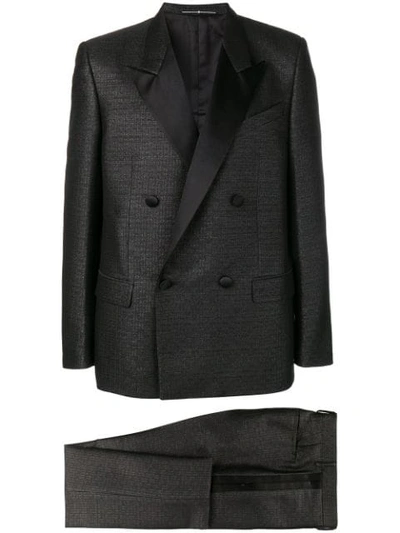 Shop Givenchy Classic Double-breasted Suit In Black