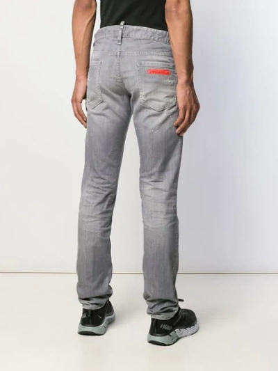 Shop Dsquared2 Slim-fit Jeans In Grey