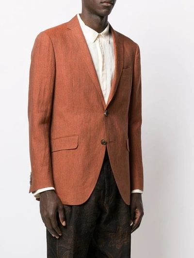 Shop Etro Soft Blazer - Brown