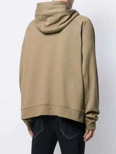 Shop Neil Barrett Oversized Hoodie - Green