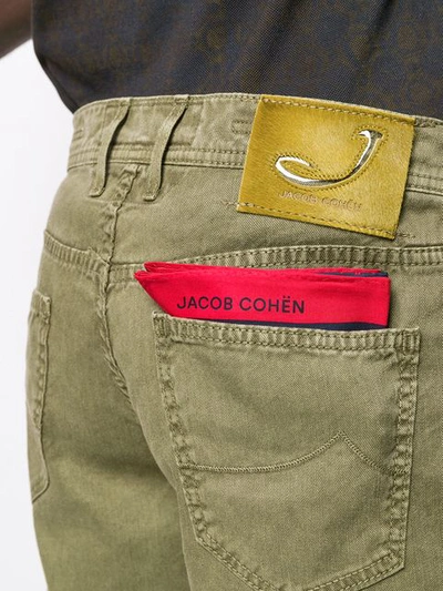 Shop Jacob Cohen Camo Bermuda Shorts In Green