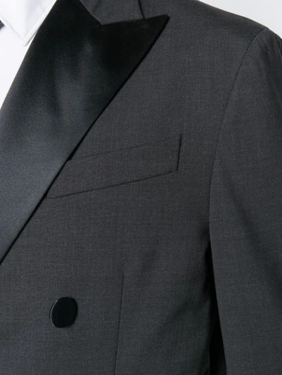 Shop Dsquared2 Satin Lapel Two Piece Suit In Grey