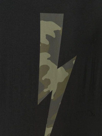 camouflage lightning bolt T-shirt