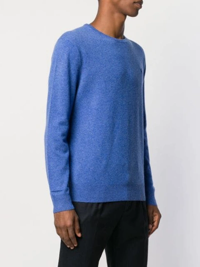 Shop Polo Ralph Lauren Cashmere Logo Jumper In Blue