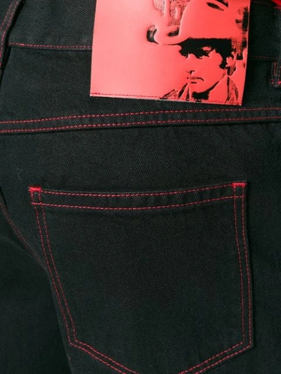 Shop Calvin Klein 205w39nyc Stitching Detail Bootcut Jeans In Black