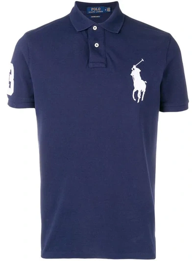 Polo Ralph Lauren Big Pony Mesh Polo Shirt   Kids In Blue