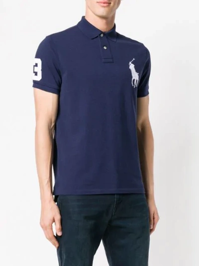 Polo Ralph Lauren Big Pony Mesh Polo Shirt   Kids In Blue