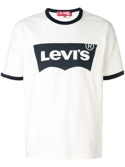 Shop Junya Watanabe Man Levi's Logo T-shirt - White