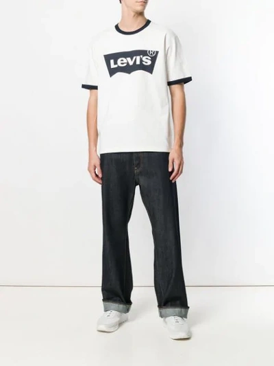 Shop Junya Watanabe Man Levi's Logo T-shirt - White